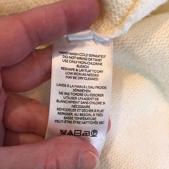 Anthropologie Maeve cream mock turtleneck sweater size Small - Picture 8 of 16